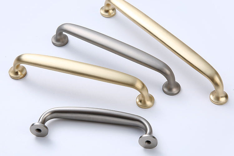 Aluminum Black Cabinet Hole Pull Handles Manufacturer Supply (5) cabinet drawer pull handles supplier