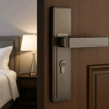 alloy lever door handle lock