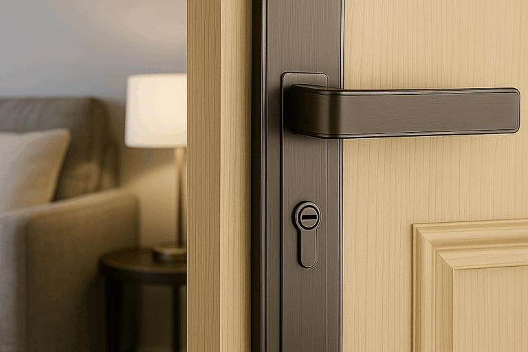 American Walnut Wood Lever Door Handle Lock Manufacturer (5) alloy lever door handle lock