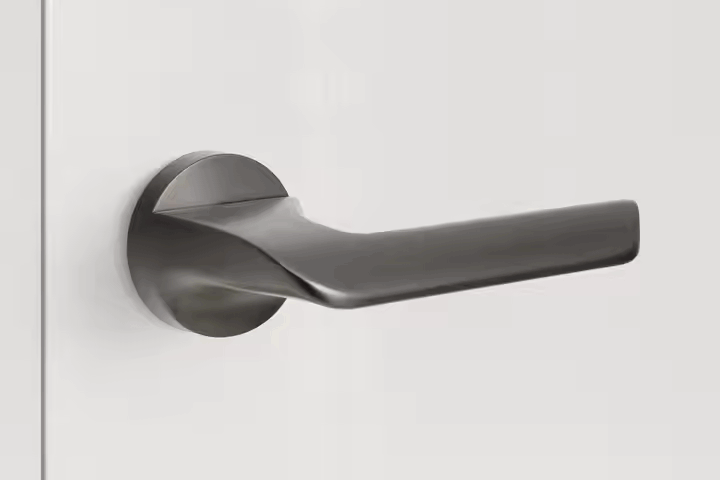 Bulk European Zinc Alloy Lever Door Handles Modern Interior Locks (4) Alloy Lever Door Handles for Apartments