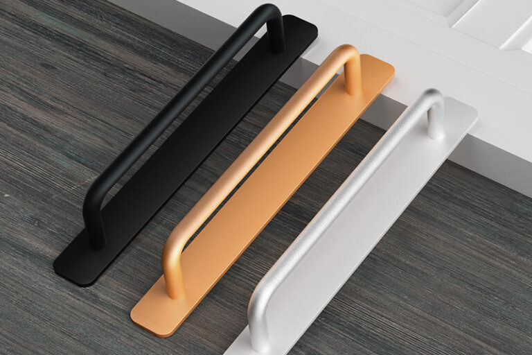 Custom Aluminium Alloy Glass Door Pull Handles for Furniture (7) glass door pull handles silvery white