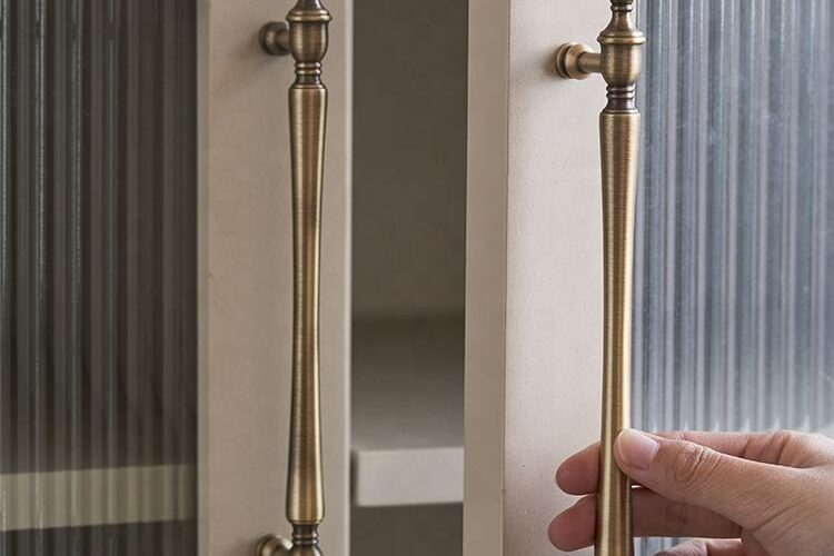 Custom Brass Antique Kitchen Cabinet Handles and Copper Pull Knobs (2) kitchen cabinet handles and knobs