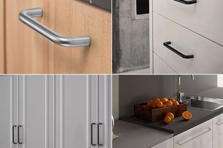 Custom Stainless Steel Cabinet Pull Handles Fashionable Design (6) cabinet pull handles modern design