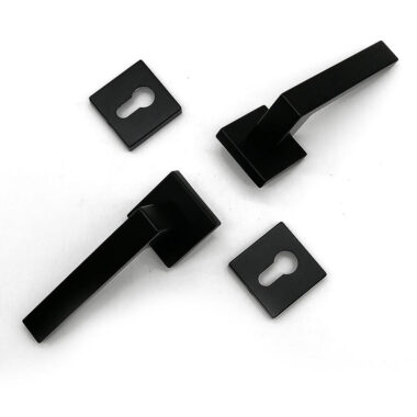 black square lever door handle