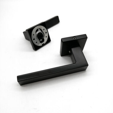 black square lever door handle