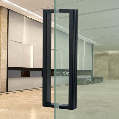 High-Quality Entrance Stainless Steel Handle Knurled for Office 12-80 Inch Modern Rectangular Straight Glass Door Pull Handle