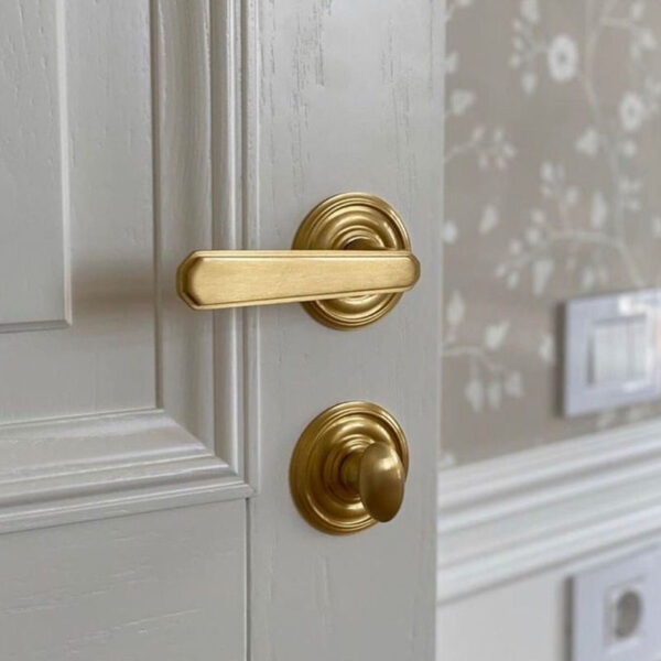 Black Gold Lever Door Handle