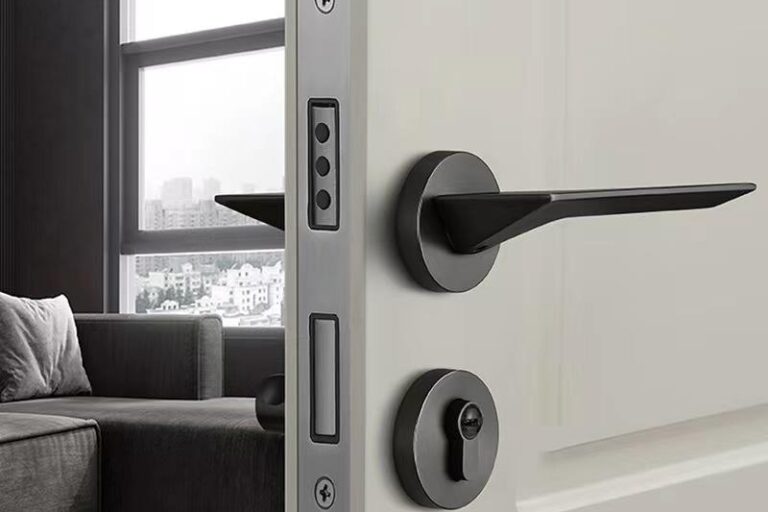 Modern Luxury Interior Mortise Wood Lever Door Lock Handle (5) lever handle for wood interior door