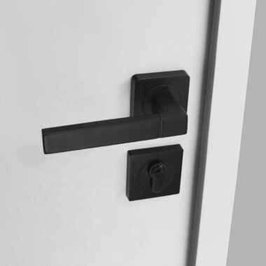 lever door handle for toilet door