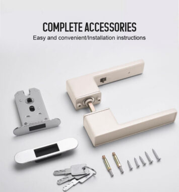 modern square lever door handle set