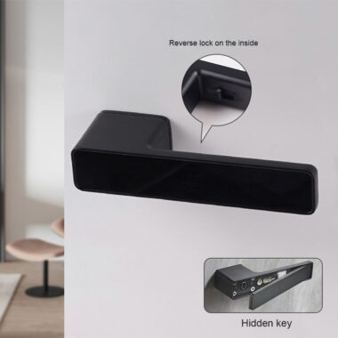 modern square lever door handle set