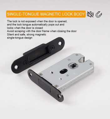 modern square lever door handle set