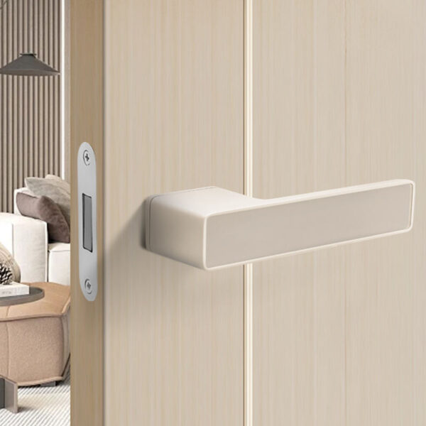 modern square lever door handle set