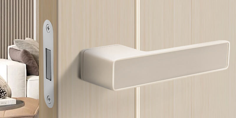modern square lever door handle set