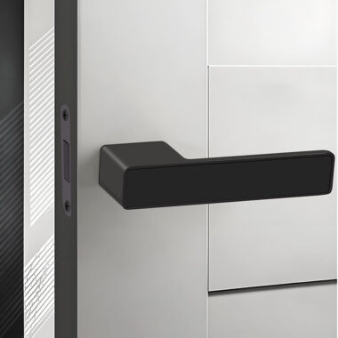 modern square lever door handle set