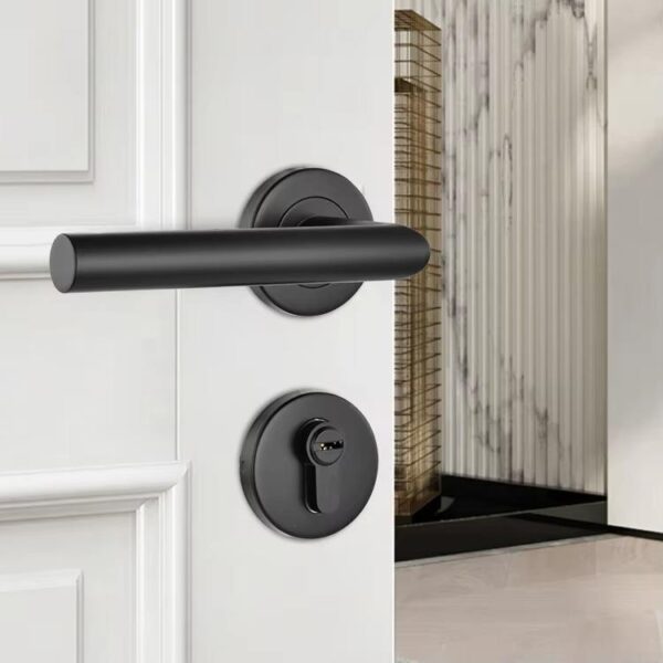 lever handle set with lock
