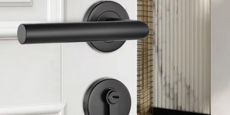 lever handle set with lock