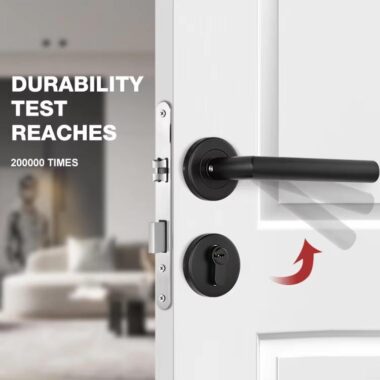 lever handle set with lock