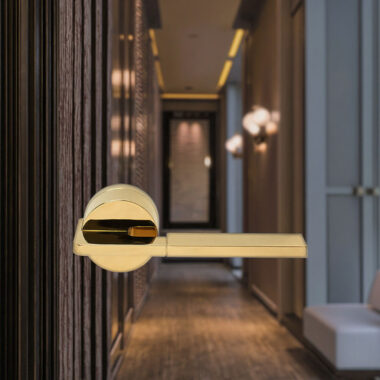 black bedroom lever door handle