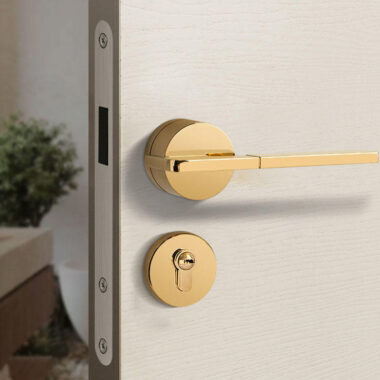 black bedroom lever door handle