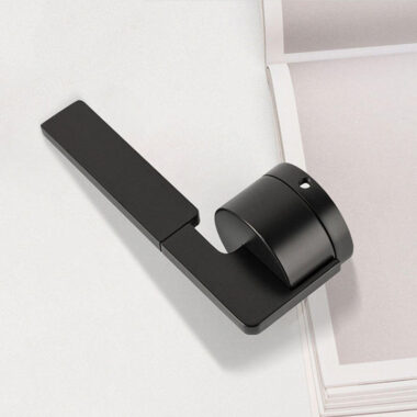 black bedroom lever door handle