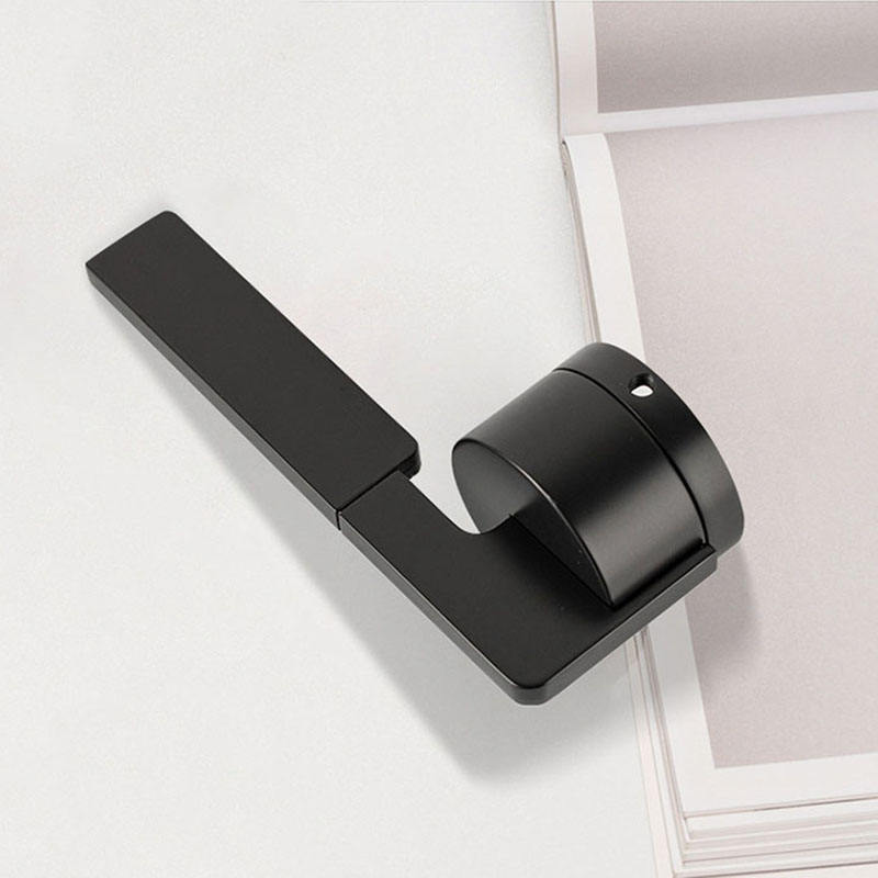 black bedroom lever door handle