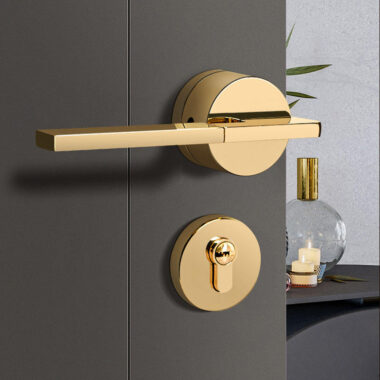 black bedroom lever door handle