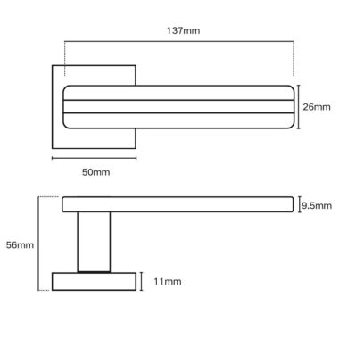 zinc alloy PVD lever door handle