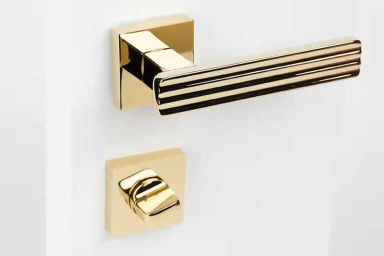 Wholesale PVD Lever Door Handle Zinc Alloy Set with Locks (6) zinc alloy PVD lever door handle